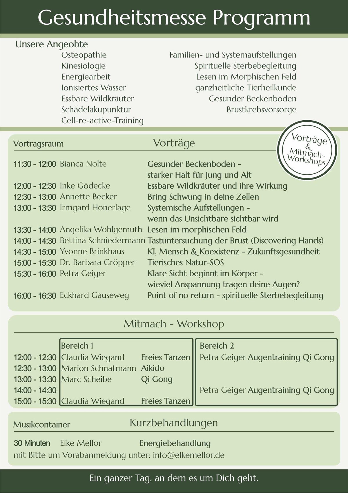 YOU - Gesundheitsmesse | 27.09.26 | ab 11 Uhr |