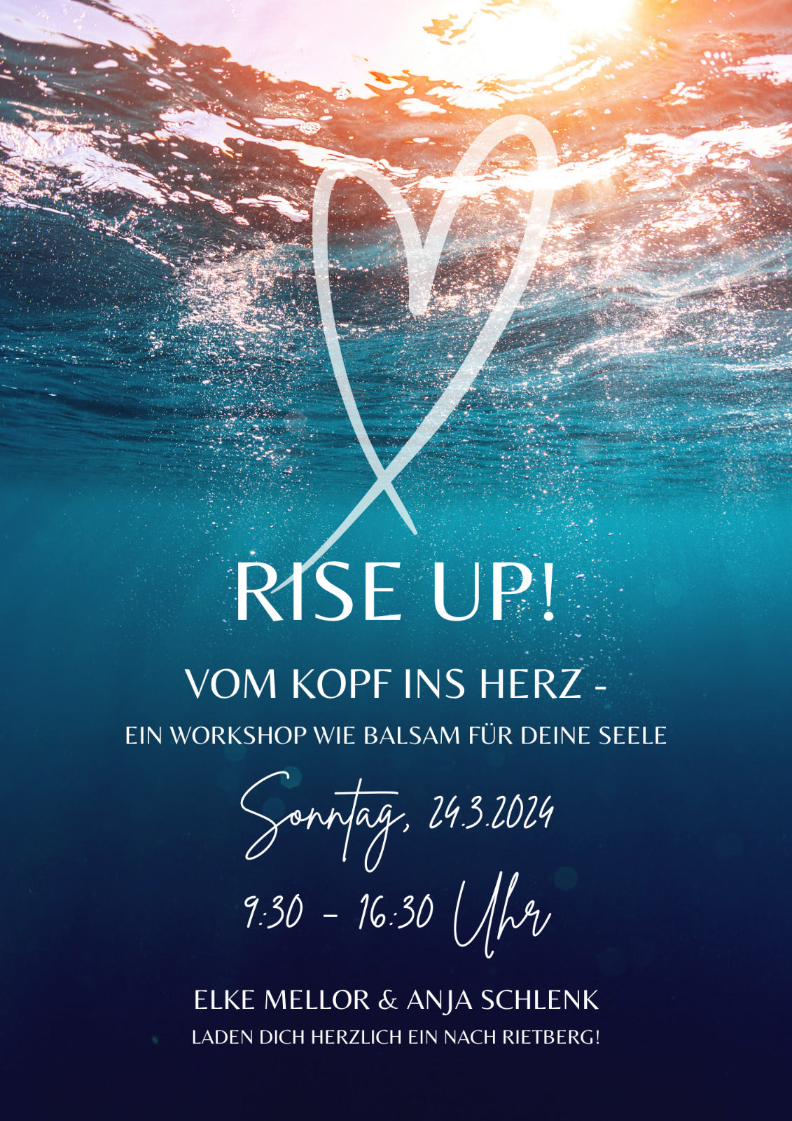 Rise Up - vom Kopf ins Herz - Herzöffnungsseminar | Sonntag 24.03.24 | 9.30 - 16.30 Uhr